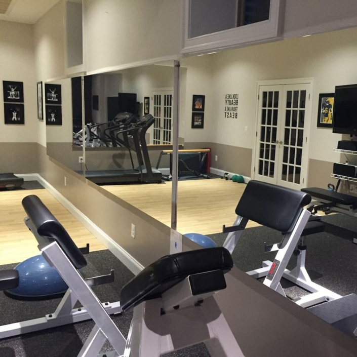 mirror customized for gym
