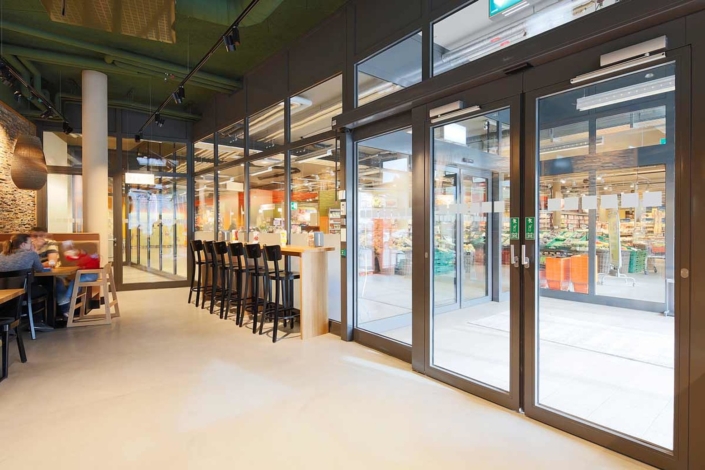 automatic door installation