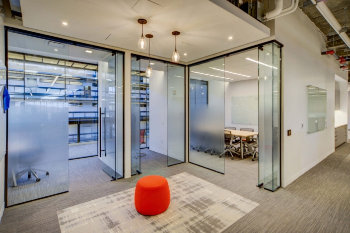 office glass partition full height